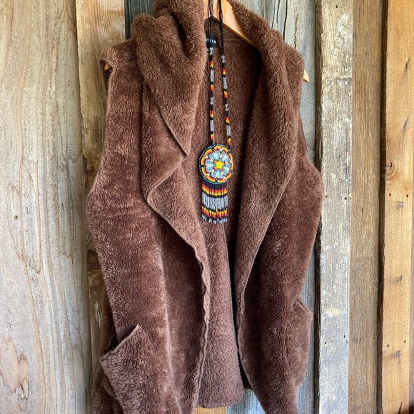 Zenana Outfitters Jackets & Blazers - WILD WEST ZENANA OUTFITTERS Faux Fur Hooded Vest